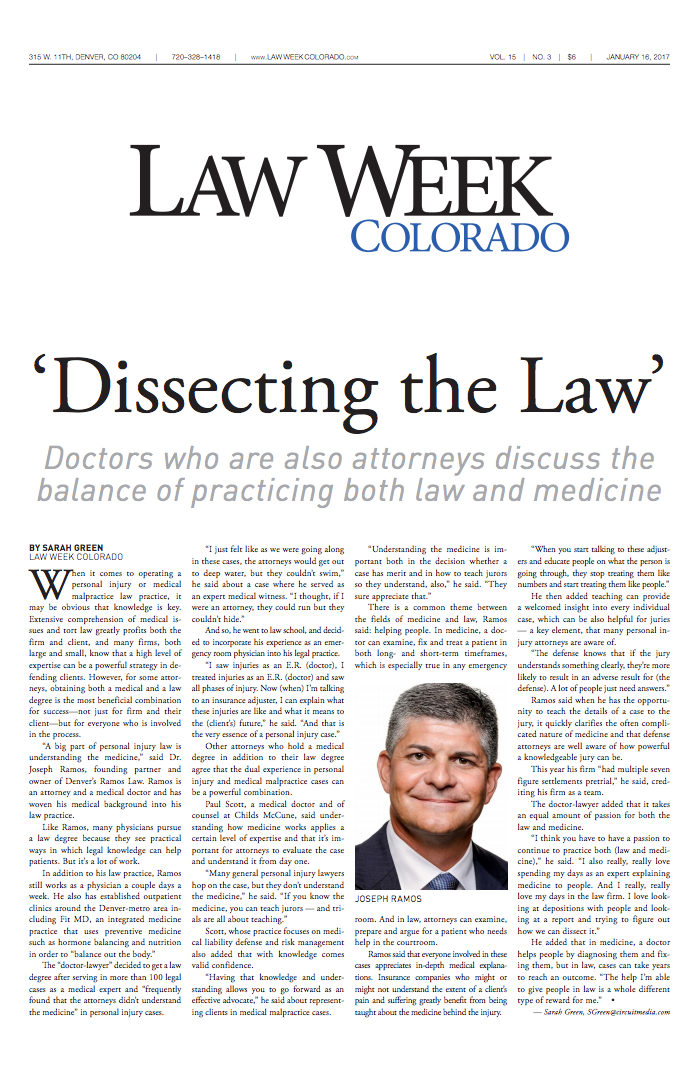 Law Week Colorado, Dr. Joseph Ramos of Ramos Law