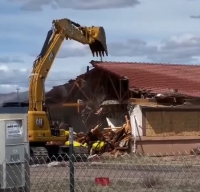 Demolition of the Return to Nature Funeral Home