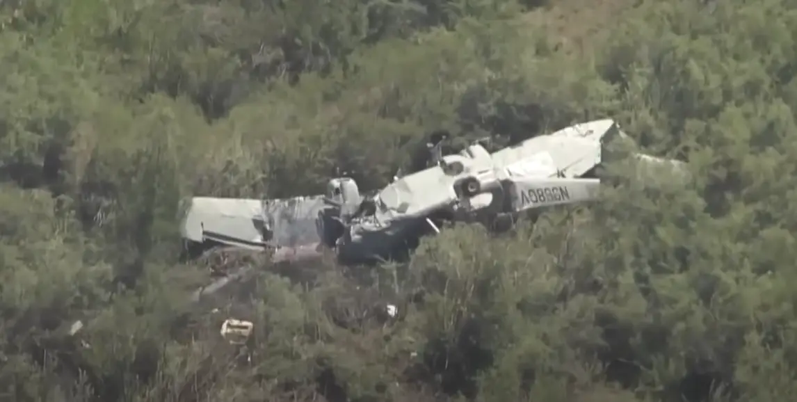 Lugar del accidente del avión N968GV
