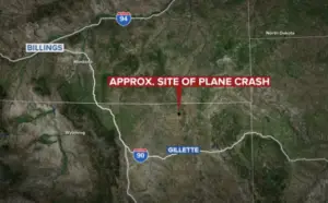 Lugar del accidente aéreo